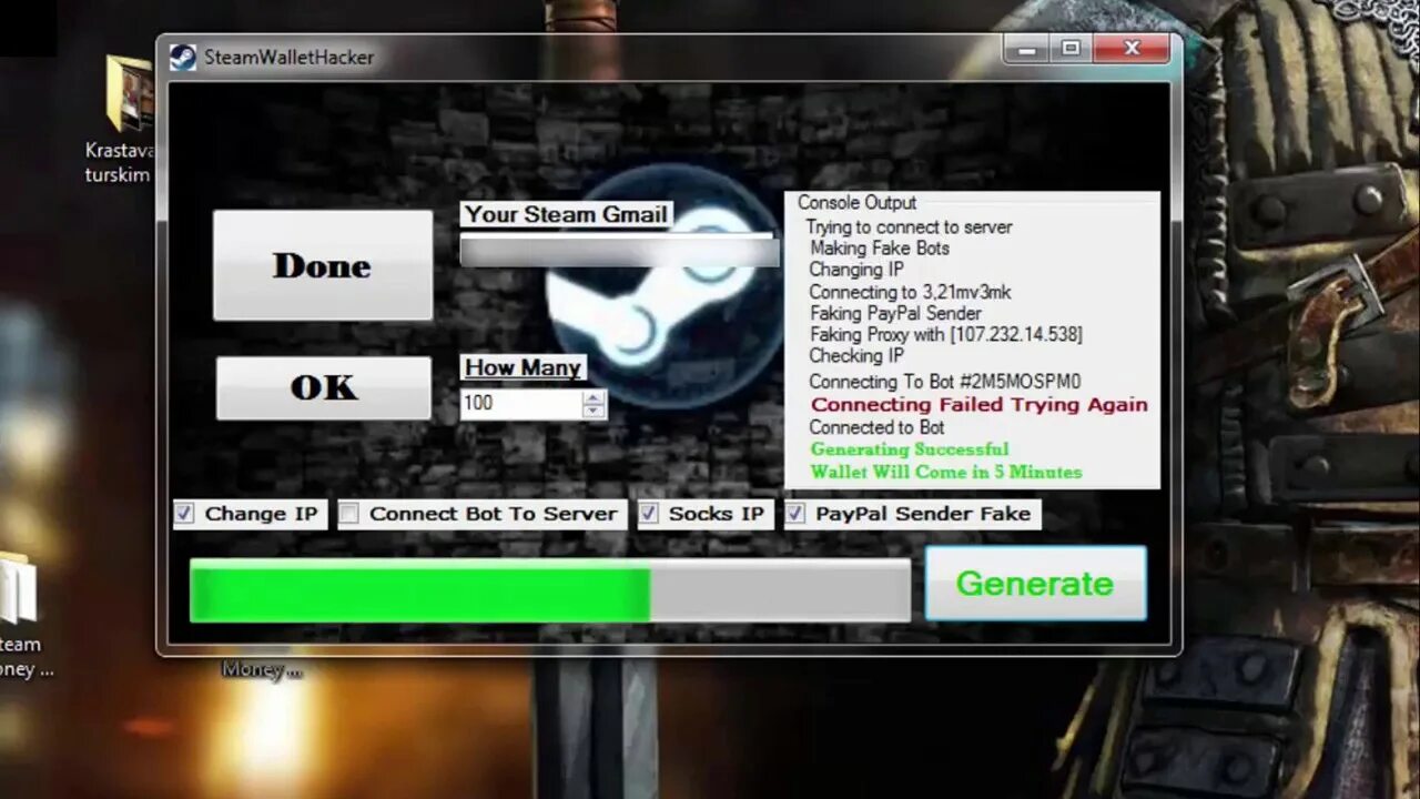 Add hack. Steam hack. money hack.