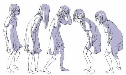 Leaning over