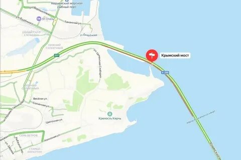 Крымский мост на карте краснодарского края