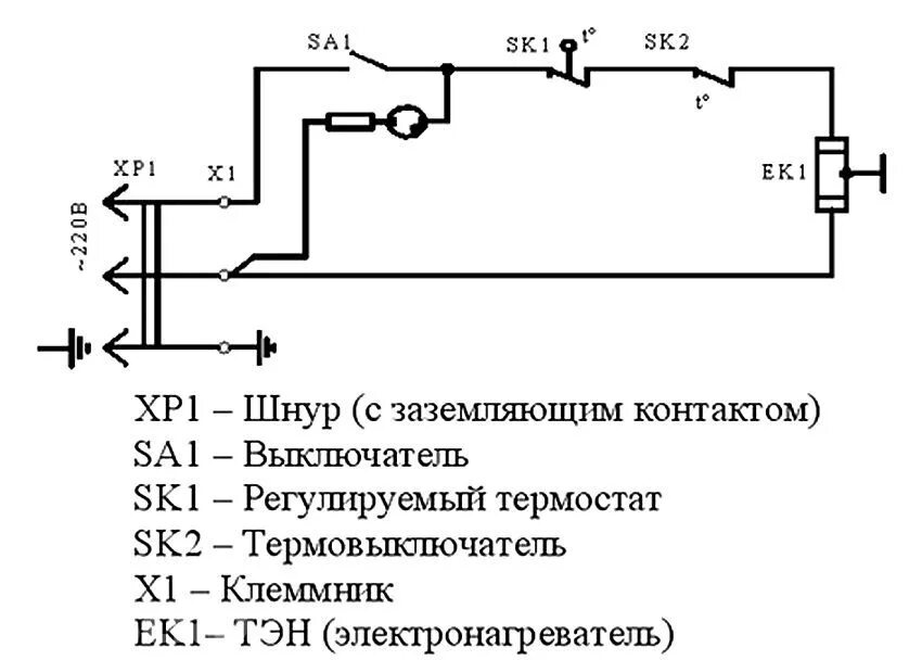 Как подключить обогреватель напрямую. Электрическая схема масляного радиатора. электрическая схема масляного обогревателя с двумя тенами. масляный обогреватель схема электрическая. схема подключения выключателя масляного обогревателя.