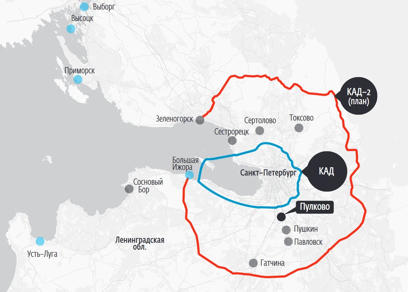 Кольцевая дорога вокруг санкт петербург. КАД 2 трасса на карте в Ленинградской. Проект КАД-2 вокруг Санкт-Петербурга схема новая. СПБ Кольцевая автодорога 2. Схема 2 кольцевой автодороги в Санкт-Петербурге.