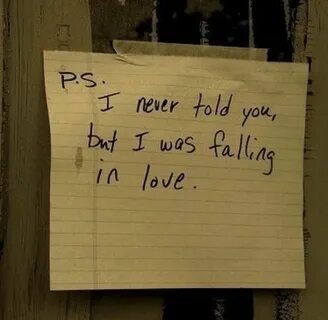But i fall in love