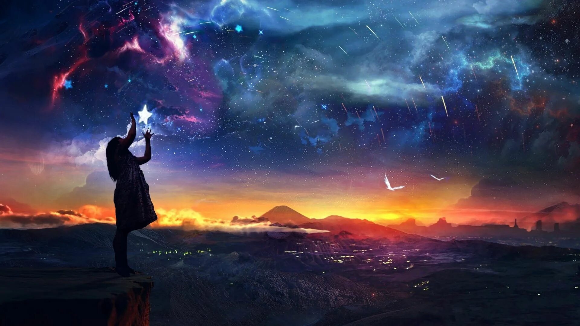 Облака. Красивые облака. Голубое небо. The sky dream. Звезда фэнтези.