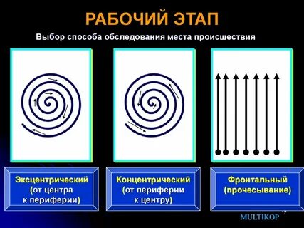 Способы осмотра места происшествия