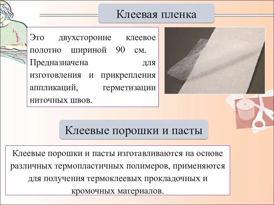 Соединения деталей швейных изделий. Клеевое соединение деталей одежды. Материал для изготовления швейных изделий. Материалы применяемые для изготовления одежды. Материал для склеивания ткани утюгом.