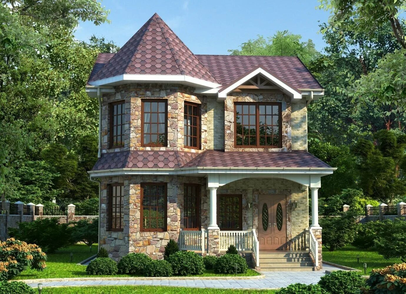 Эркеры неоклассика стиль фасад. Фасад в классическом стиле. Фасад частного дома. Кирпичный дом. Неоклассика архитектура эркер.