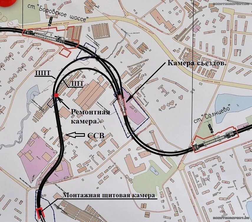 Аминьевская ветка. Депо солнцево московского метрополитена. электродепо аминьевское. митьковская соединительная ветвь. служебно соединительная ветка московского метро.