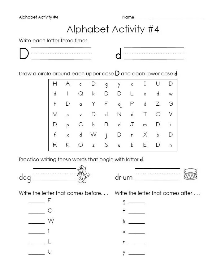 Each letter
