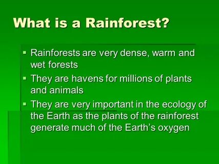 Were are the forests
