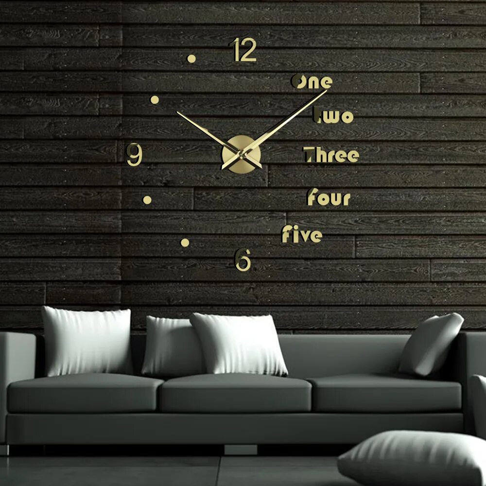 Часы с отдельными элементами. 3d часы time 12-005g. самоклеющиеся 3d часы &quot;diy clock&quot; al021-b. стильные часы на стену. стильные настенные часы.