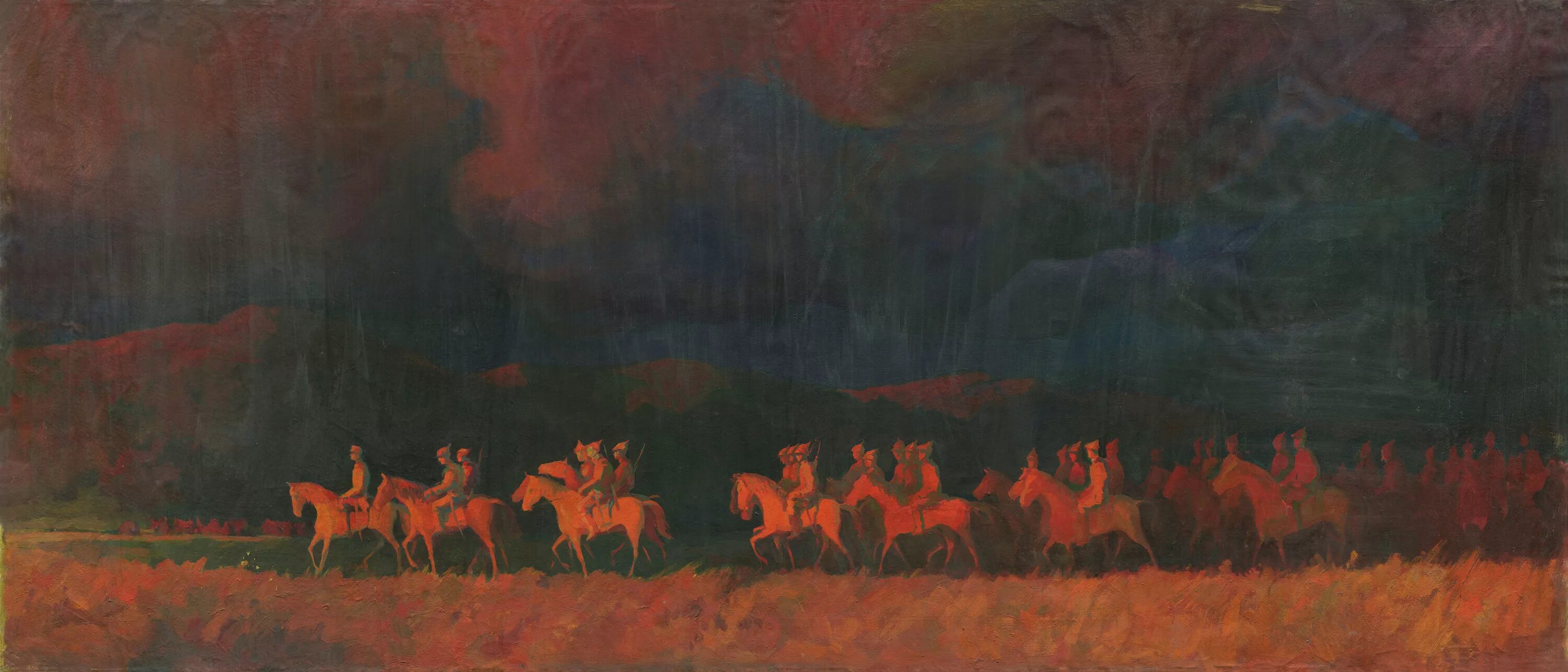 Лошадь на фоне заката. Красная лошадь. Красная скачка. Красная скачка. Малевич красная конница картина.