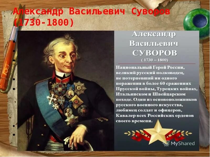 Какие события прославили. Суворов полководец 1812.