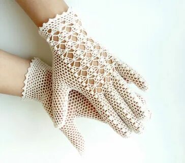 Ажурные митенки