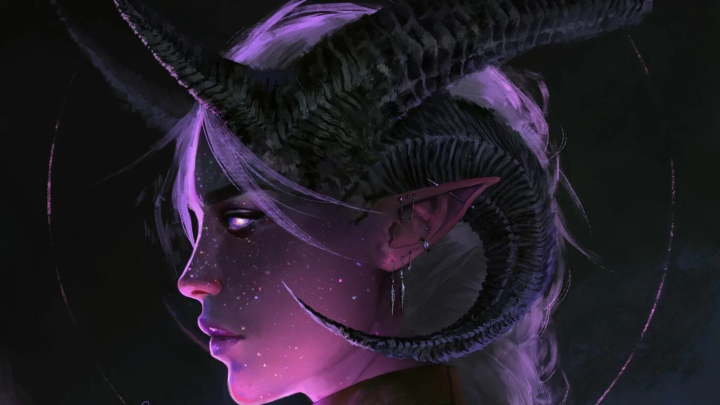 Демонесса тифлинг. Касикандриэра внешность. Девочка с необычными глазами арт. Queen of pain dota 2. Вампирша с синими глазами.