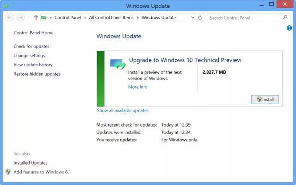 Window update link. Windows features. windows update. update control windows 10. upgrade available.