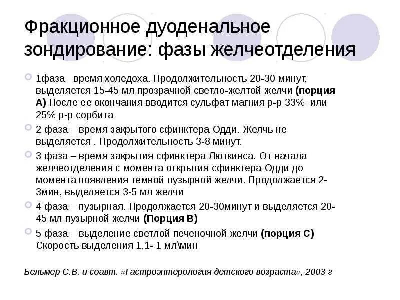 Фракционный метод дуоденального зондирования. Дуоденальное зондирование алгоритм. Фракционное дуоденальное зондирование алгоритм. Фазы дуоденального зондирования.