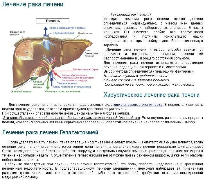 Первые симптомы печени. Операция по иссечению доли печени. печень ракового больного.