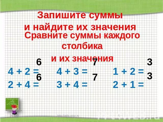 Какое значение суммы. Запиши сумму и ее значение. Вычислить и записать значения сумм. Запиши сумму и ее значение для каждого рисунка. Ее значение Сравни сумму и число 2 и 7.