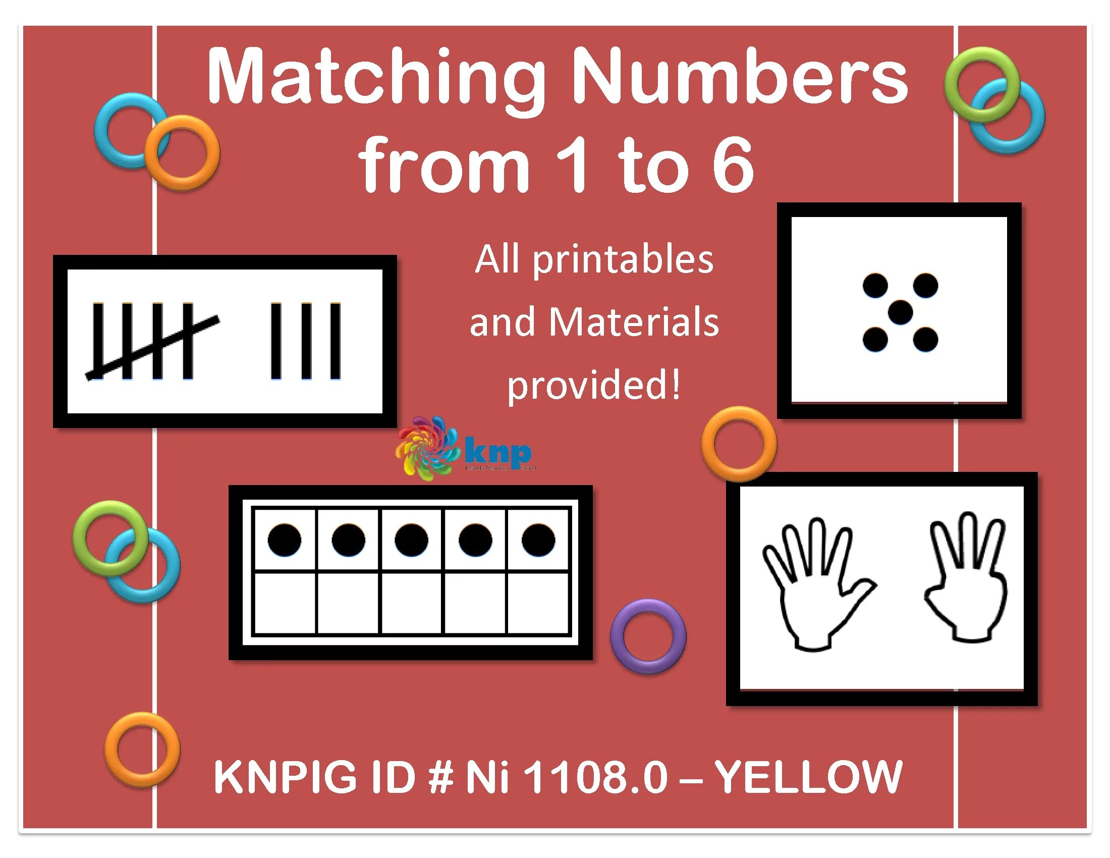 Marks numbers. Match numbers. numbers matching cards. read and number 1-6.