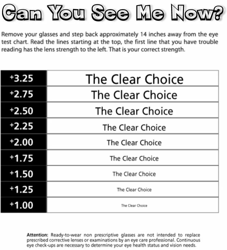 Test Chart. Vision Test. Reading Charts for Test. Near Vision Test.