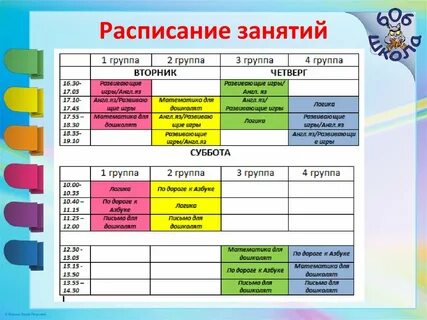 Пкпс расписание занятий