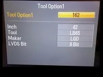 Сервисное меню сат 330. Option tool4 LG. Lg tool
