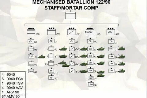 Штатный состав мотострелкового отделения