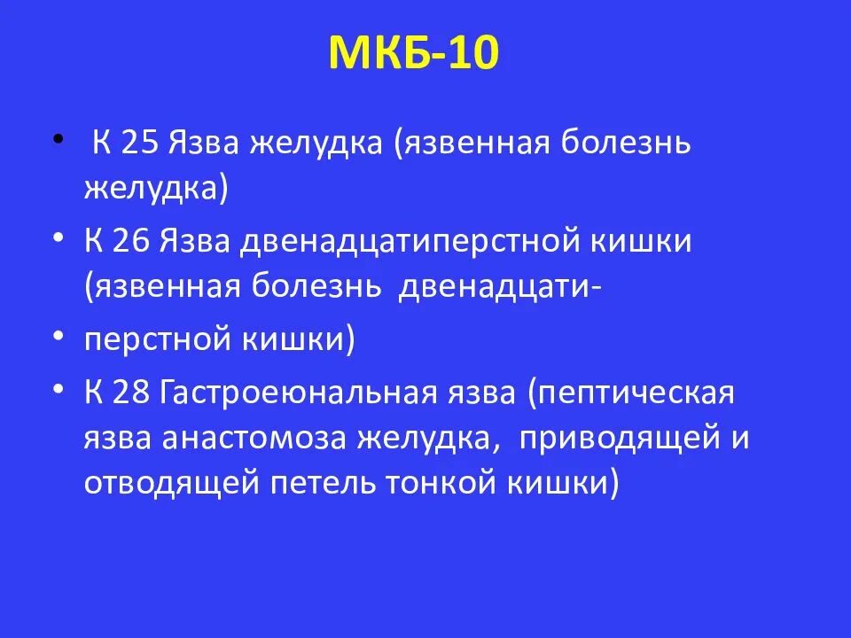 Код мкб язва 12