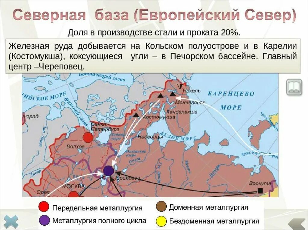 Производство европейского севера россии