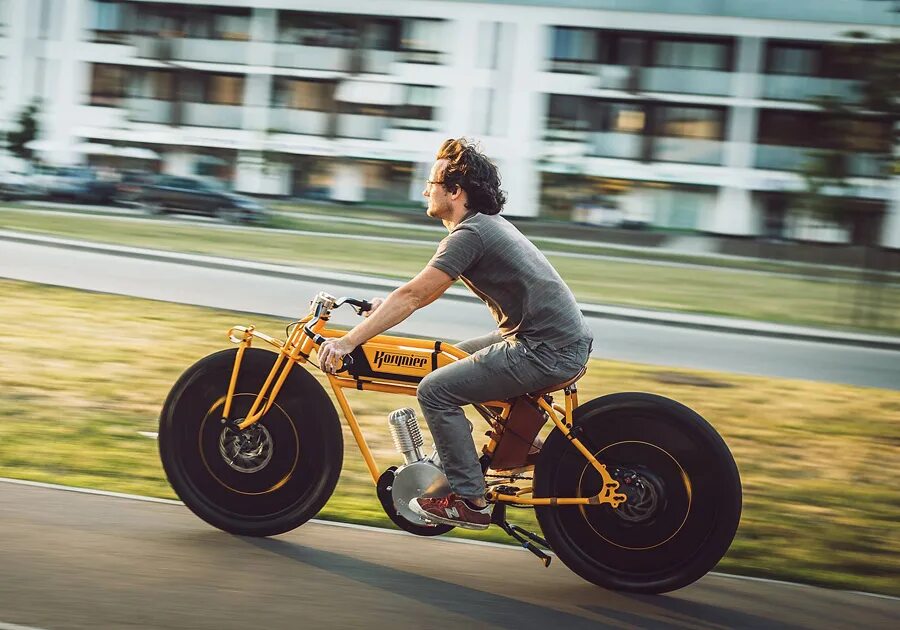 Электробоббер. Электробайк кастом. Vintage e Bike. Фото райдеров соревнований электробайки. Right bike