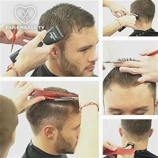 Стрижки полубокс пошагово. Пошаговая стрижка мужская. Мужская стрижка пошагово. Технология мужской стрижки машинкой. Мужская стрижка модельная технология