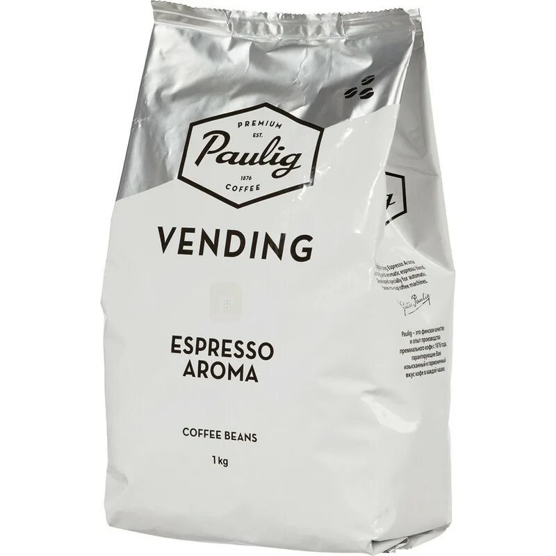 Кофе Paulig Vending Espresso Aroma 1 кг. Кофе Poetti Espresso Vending в зернах. Кофе Паулиг эспрессо в зернах. Кофе зерновой Паулиг. Купить зерновой кофе для кофемашины недорого