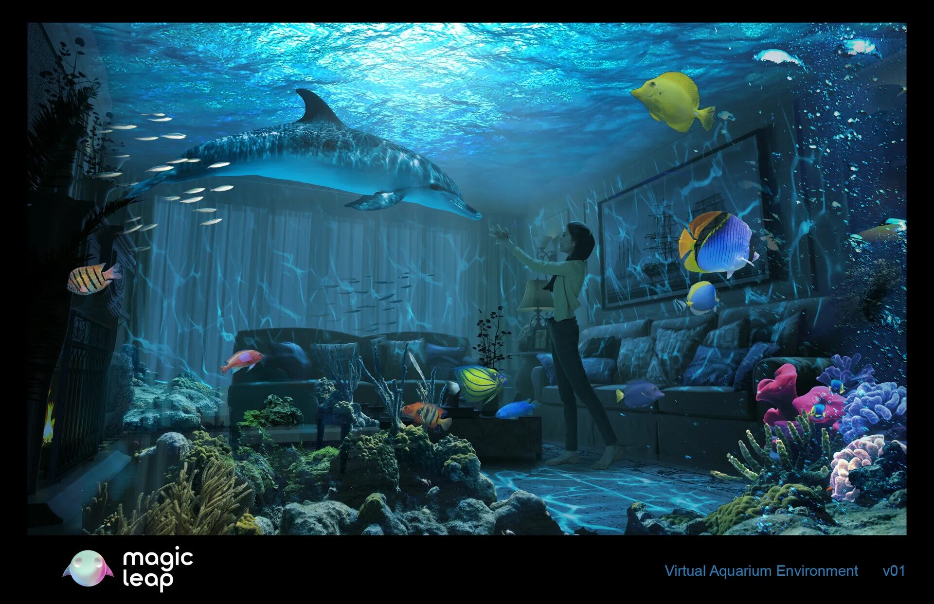 Рыбка в дополненной реальности. Submarine vr. Ocean rift vr. Виртуальная реальность океан. Виртуальная реальность океан.