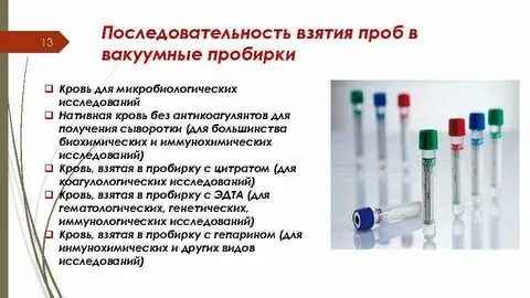 Взятие пробы на анализ