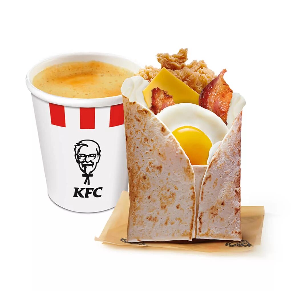 KFC Завтраки меню.