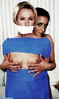 View Kristen Bell Squeezing Tits Lesbian 002 Picture along with other Krist...