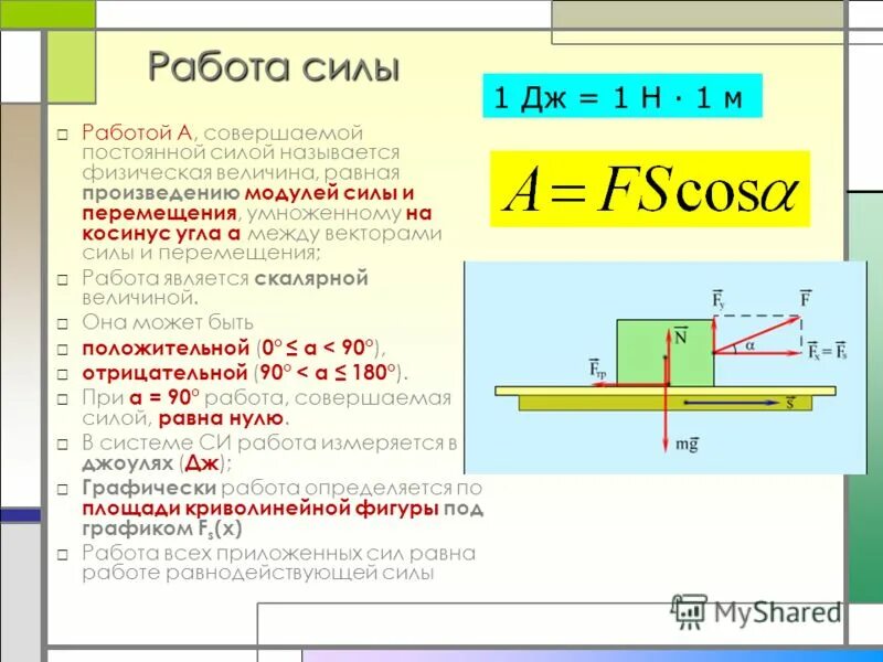 Величина равная произведению силы на называется. Модуль работы силы. Работа постоянной силы равна произведению модулей силы и перемещения. Работа постоянной силы равна произведению. Модуль силы постоянной силы.