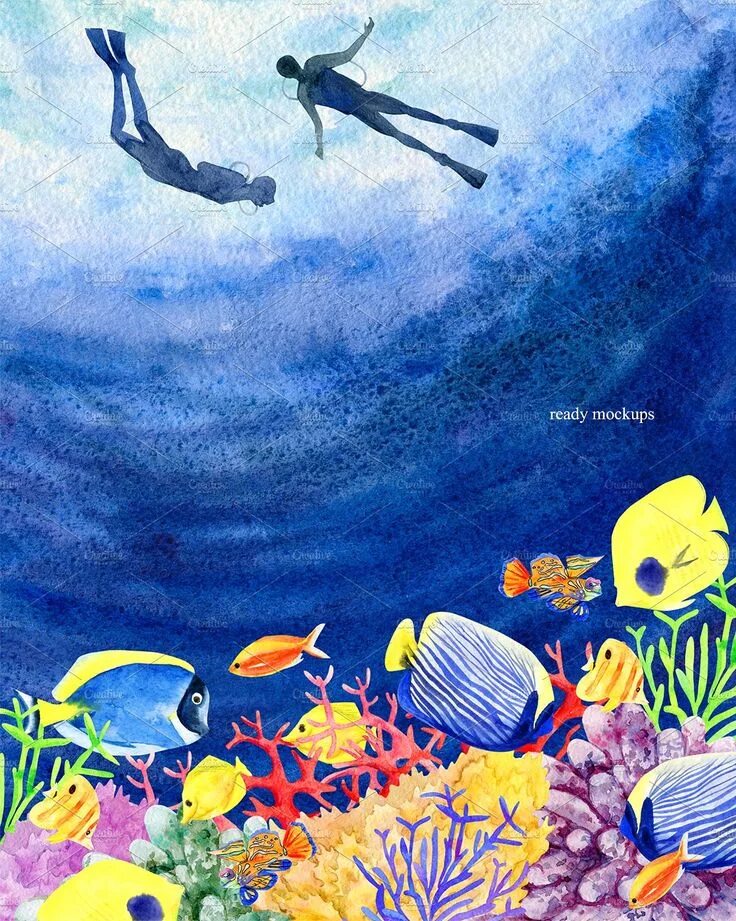 Подводный мир гуашь. Рисование красками подводный мир. Подводный мир гуашь. Правополушарное рисование морской мир. Подводный мир гуашь.