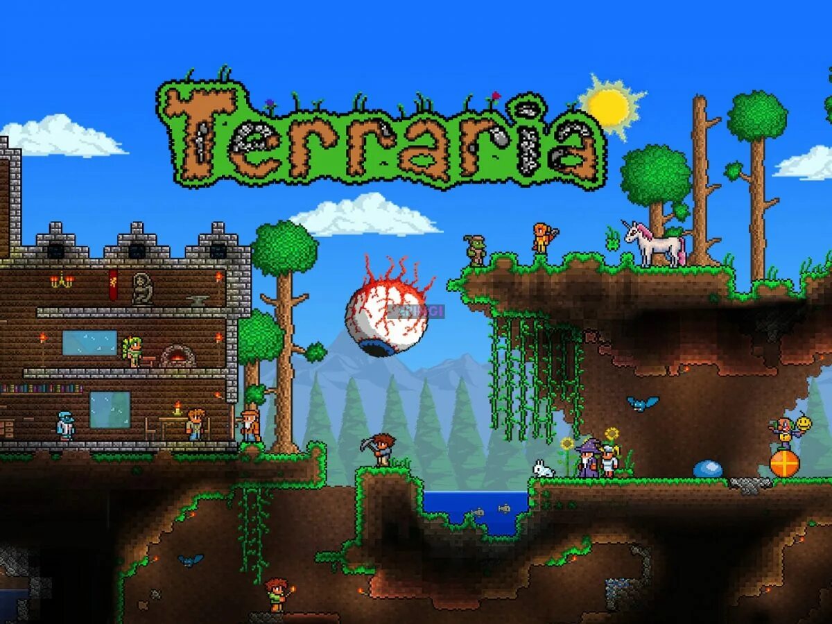 Террария Постер. Terraria обложка. Террария фото. Террария плакат. Террария стим версия