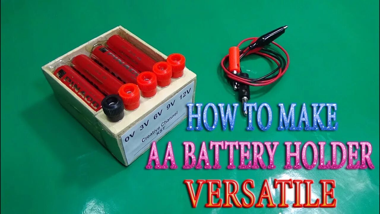 4 AA Battery Holder 9v. Универсальный холдер для аккумуляторов. Регулируемый держатель для AA аккумуляторов. Холдер для АА.