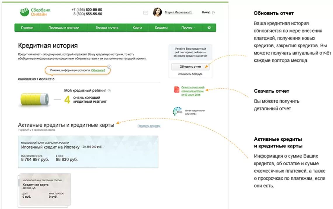 Кредитная история Сбербанк. Как выглядит кредитная история в Сбербанке. Кредитный отчет. Закрыть кредит в сбере