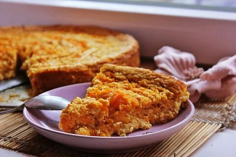 Яблочно морковный пирог в духовке