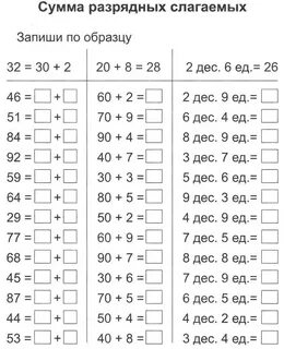 Счет круглыми десятками