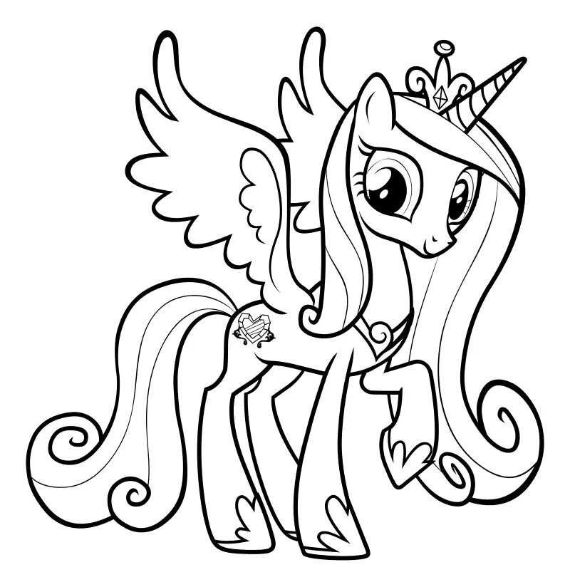 Раскраска мой маленький пони принцесса Каденс. Принцесса Каденс раскраска. Принцесса Каденс раскраска а4. Принцесса Каденс пони. Литл пони игры раскраска