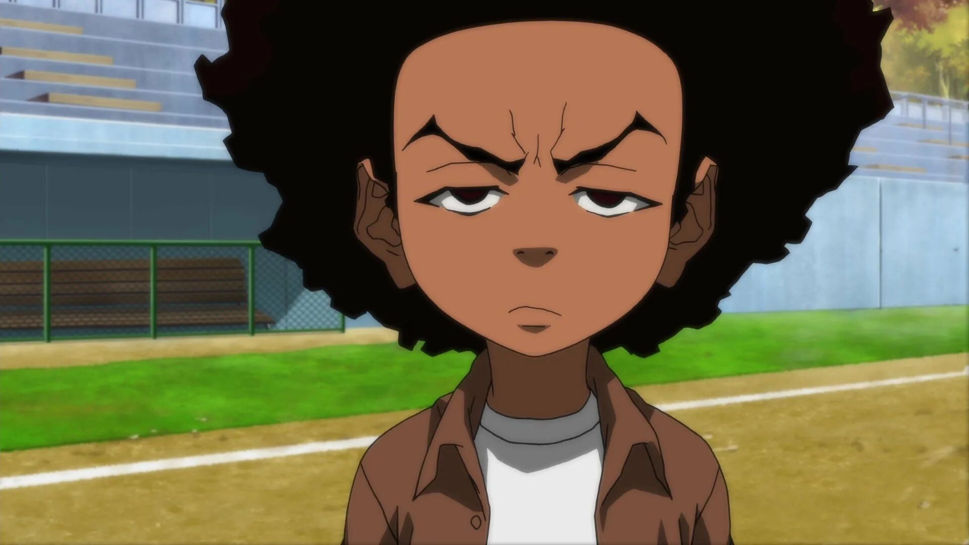Как зовут гетто. Хьюи фримен гетто. the boondocks райли. райли фримен гетто. boondocks энн.