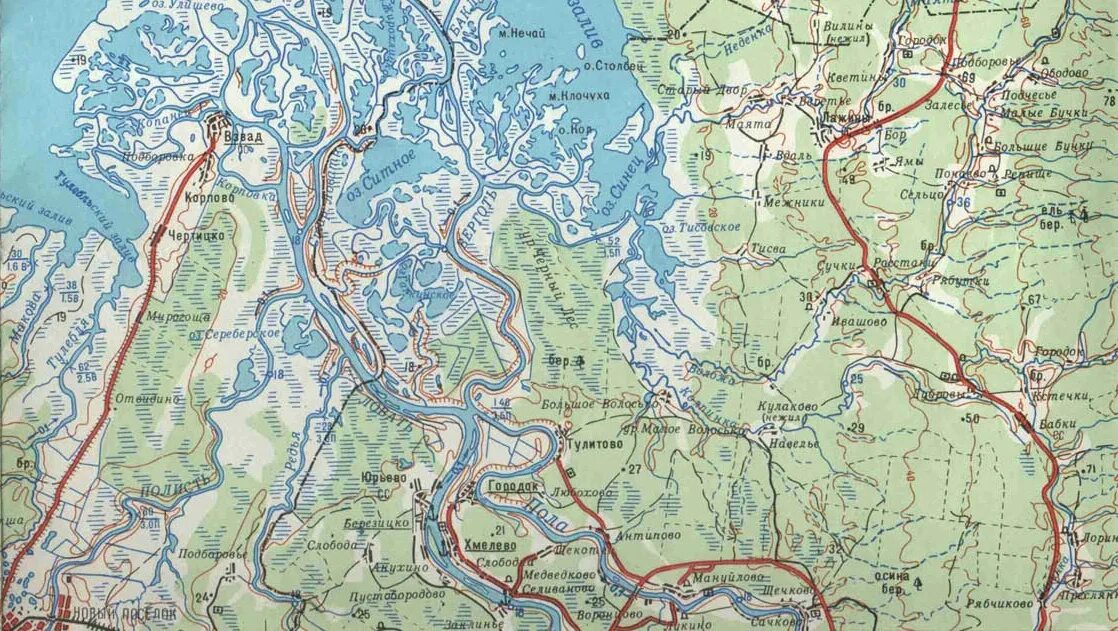 Река ловать на карте Заробская Робья река на карте