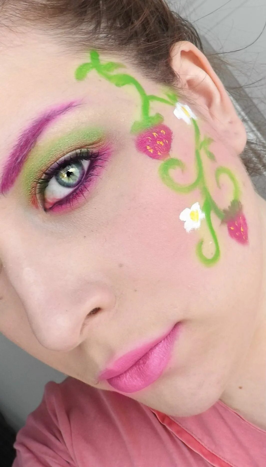 Арбузный макияж. Стравберри макияж. Strawberry makeup. Strawberry makeup. Strawberry makeup.