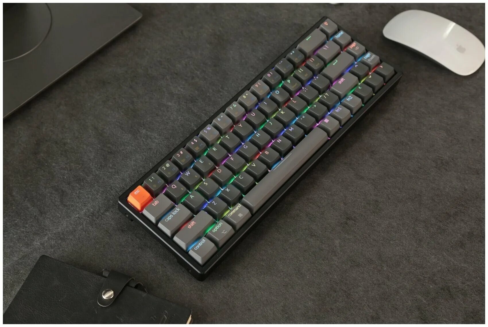 Keychron q1 pro. Keychron k3. Keychrone k3 v2. Keychron k10. механическая клавиатура keychron v1 swappable rgb backlight red switch - frosted black.