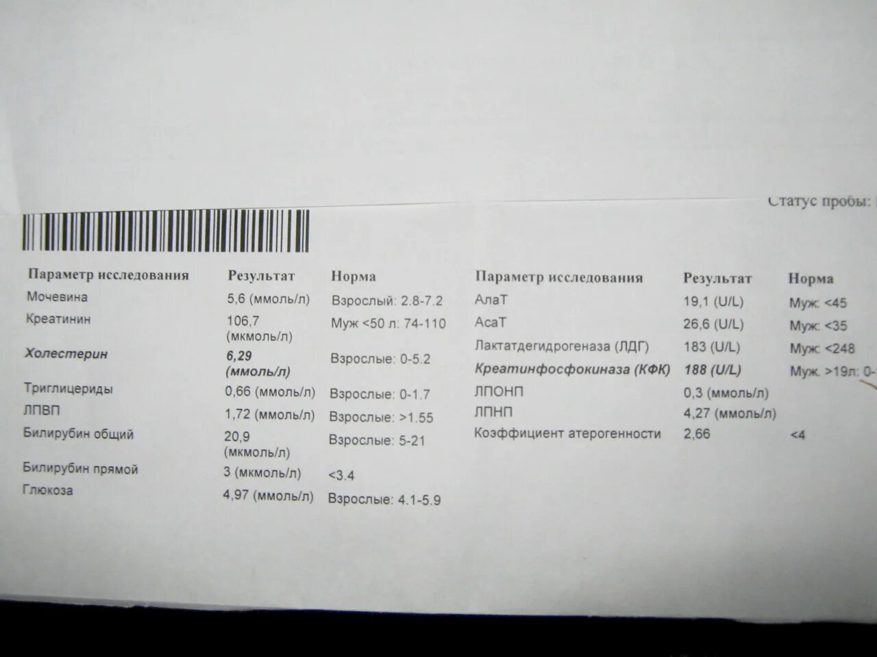 Исследование крови на УМСС. Результат анализа крови на УМСС. Результат анализа КФК норма. Анализ УМСС И РМП. Кфк в биохимическом анализе повышен