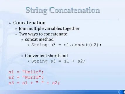String concat